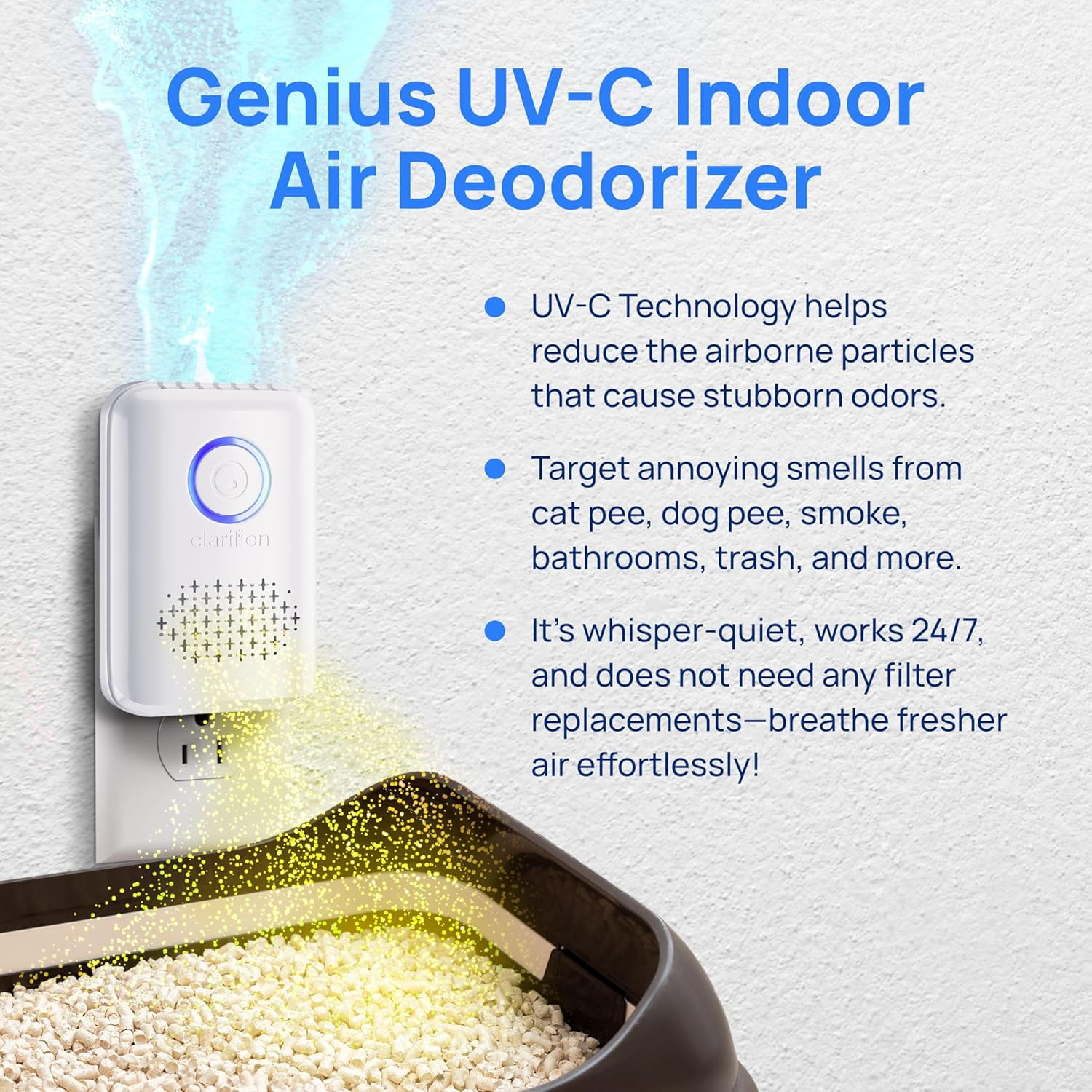 Clarifion ODRx - UV-C Odor Deodorizer & Eliminator