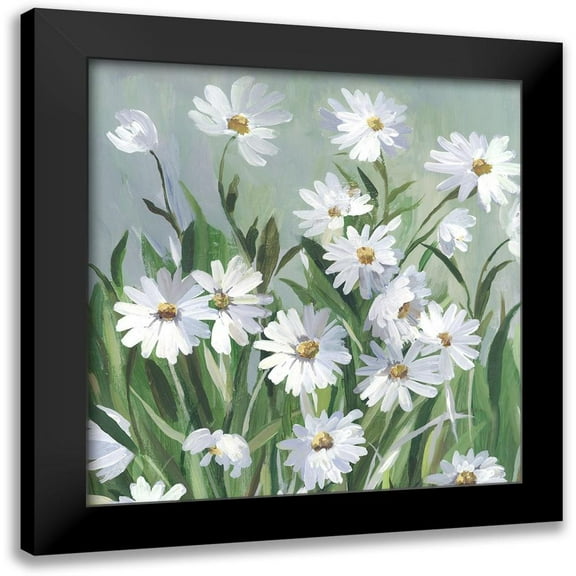 Jensen, Asia 12x12 Black Modern Framed Museum Art Print Titled - Daisy Day