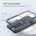 thumbnail image 2 of Allytech Case for Apple iPhone 13 Pro Max (6.7", 2021), Ultra Thin Crystal Clear Hard PC Back + TPU Border + Airbags Corner Protective Case for iPhone 13 Pro Max, Blue, 2 of 12