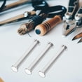 thumbnail image 2 of 5pcs M10x80 Stainless Steel Flat Head Groove Pallet Rack Positioning Cylinder Pin with Retaining Rings, 2 of 7