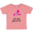 thumbnail image 3 of Inktastic My Gigi Loves me with Two Flamingos Boys or Girls Baby T-Shirt, 3 of 5