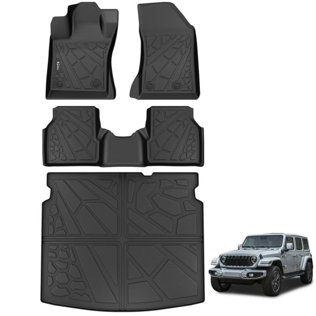 Alfombrillas KARPAL para Jeep Compass 2017-2025 TPE negras