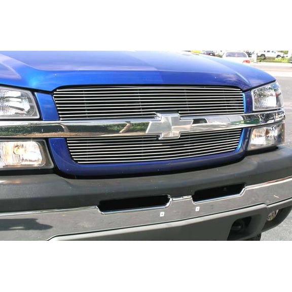 Chevrolet Silverado, Avalanche Billet Grille, Polished, 2 Pc, Overlay/Insert - PN #21100