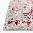 thumbnail image 3 of SAFAVIEH Madison Flowers Vintage Abstract Area Rug, Beige/Wine, 4' x 6', 3 of 8