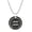 Black Aquarius, variant on Women's Men's Stainless Steel Round Coin Constellation Necklace Horoscope Jewelry Black Taurus