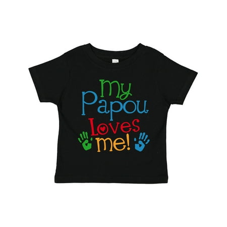 

Inktastic My Papou Loves Me Gift Toddler Boy or Toddler Girl T-Shirt