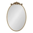 thumbnail image 5 of Kate and Laurel Arendahl Traditional Vertical Oval Wall Mirror, 24 x 36, Antique Gold, Vintage Glam Baroque-Inspired Round Bathroom Vanity Mirror with Ornate Crown, 5 of 7