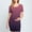 Pink, variant on Women's Maternity Dress Gradient Ruched Pregnancy Short Sleeve Round Neck Mini Dresses Orange XL