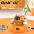 thumbnail image 4 of 4 in 1 Indoor Interactive Cat Toy Smart Cat Feather Wand USB Rechargeable Cat Teaser Orange, 4 of 9