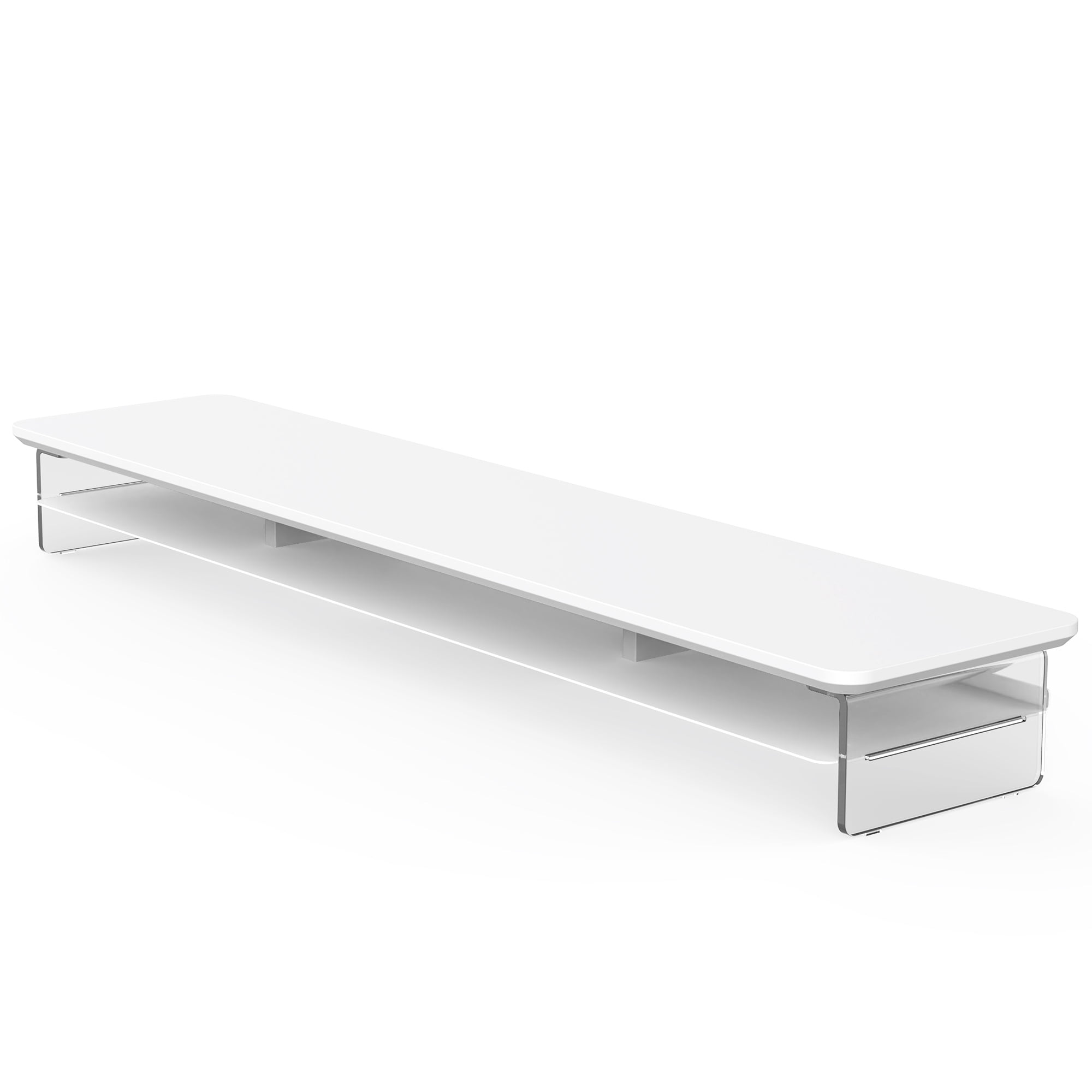 Fenge Acrylic Monitor Stand Riser, 42.5 Inches Dual Acrylic Monitor Stand for 2 Monitors
