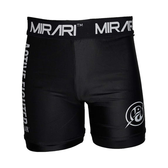 MIRARI Combat Sports Men's Vale Tudo Compression Shorts, Black, Medium