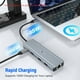 thumbnail image 5 of Hub USB C Tymyp10 Plata 4K HDMI y LAN RJ45 para Mac Pro/Air y Windows Surface Pro 7, 5 of 7
