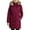 Merlot, variant on MICHAEL Michael Kors Women's Puffer Winter Coat with Zip Out Hood (Merlot, S)