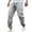 Gray, variant on Men's Joggers Cargo Pants Stretch Tapered Running Sweatpants Drawstring Athletic Gym Jogging Workout Pants with Pockets