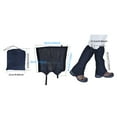 thumbnail image 3 of 1pair Leg Gaiters, Waterproof Hiking Gaiters with Upgraded Rubber Foot Strap, Fabric Waterproof Boot Gaiters for Hiking Walking Climbing Skiing ﻿, 3 of 8
