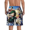 thumbnail image 5 of My Hero Academia Men's Swim Trunks Quick Dry Board Shorts Bathing Suit Swimsuits Beach Shorts with Mesh Lining, 5 of 7