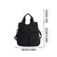 thumbnail image 3 of Women's Casual Shoulder Bag Student Class Handheld Bag Nylon Tote Bag Large Capacity Commute Crossbody Bag, 3 of 6