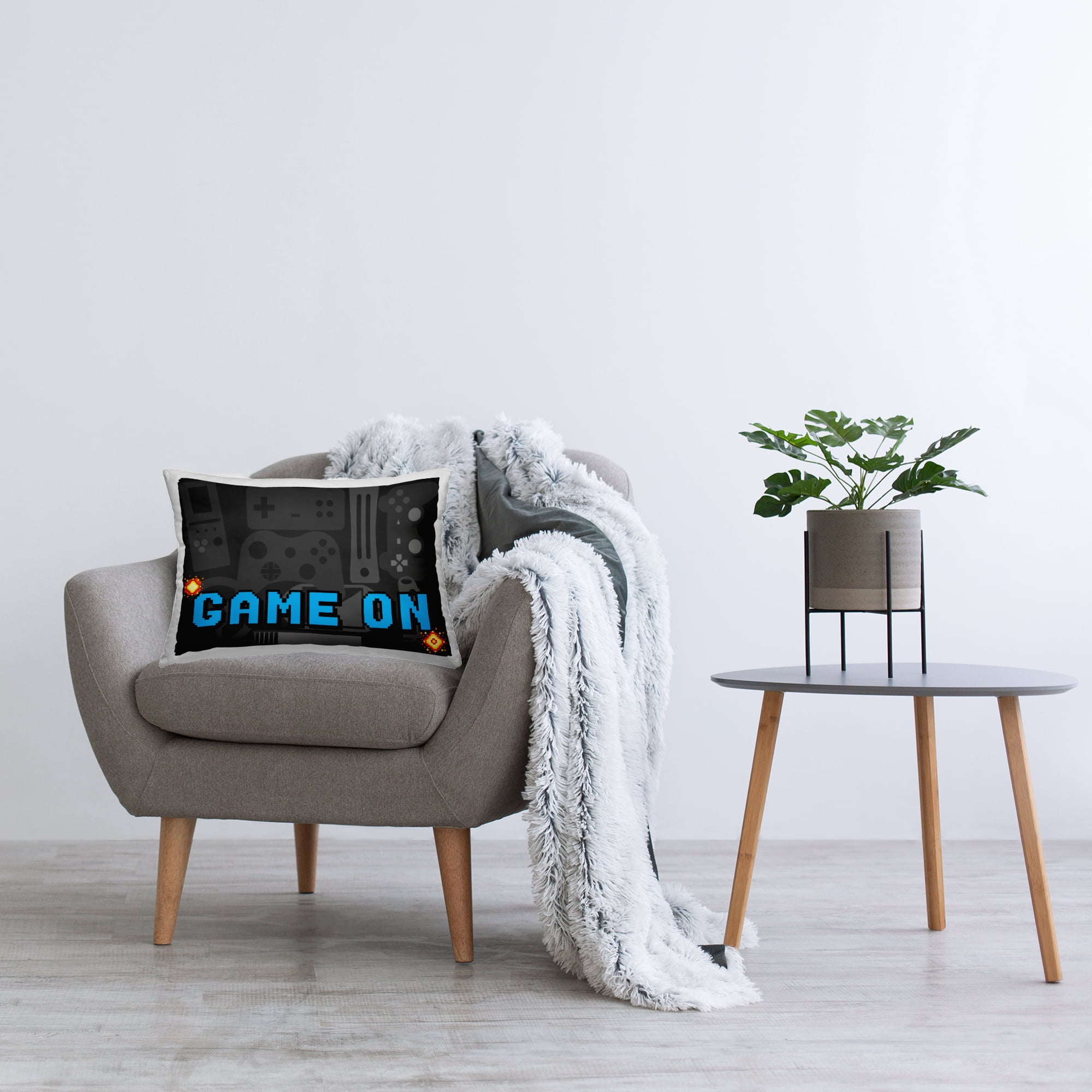 Stupell Industries Game On Arcade Decorative Printed Throw Pillow, design by Kim Allen