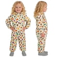 thumbnail image 6 of hengsof Girls Hooded Rain Suit Fashion Print Button Waterproof One Piece with Bib Pants Outdoor Anti Stain Coverall for Kids Ages 1-8, 6 of 6