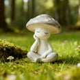 thumbnail image 4 of Cute Meditating Yoga Mushroom Resin Figurine - Adorable Desktop Ornament for Living Room/Office/Bedroom Decor, Handcrafted Resin Craft with Whimsical Charm, Perfect Gift Home Decor, 3.4*2.2*1.8in, B, 4 of 5