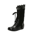 thumbnail image 2 of Bnwani Women Boots Footwear New Winter Fashion Toe Flat Mid-Calf Versatile Casual Boot Black Size 5.5, 2 of 9