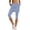 Light Blue Pants, variant on Women Casual Knit Pull On Skirt Pants With Pockets Stretchy Capri Leggings For Tennis Yoga Trendy Ladies Solid Color Summer Trousers
