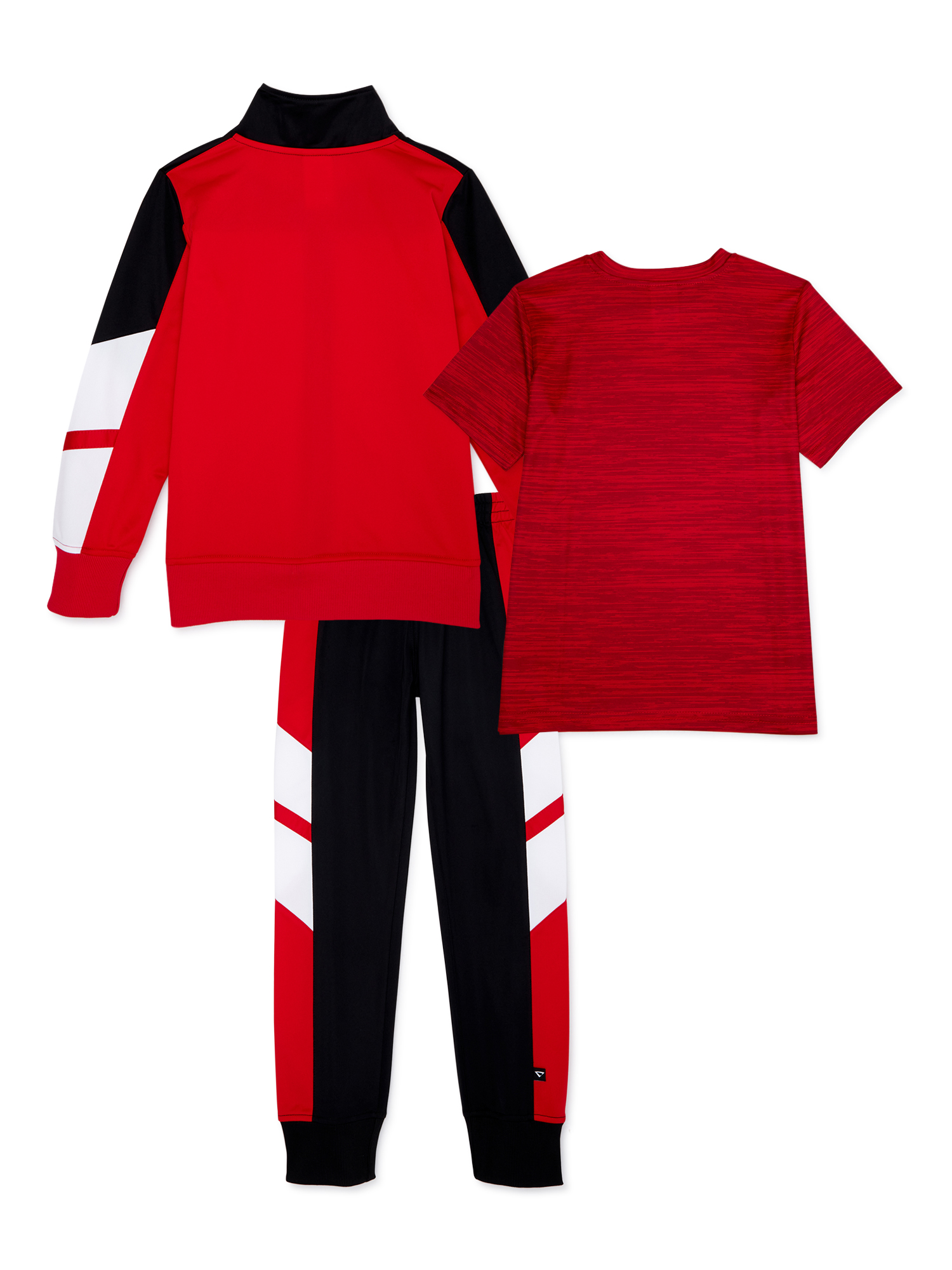 Cheetah Boys Tricot Jacket, Joggers and Performance T-Shirt, 3-Piece Athletic Set, Sizes 2T-18 & Husky - image 3 of 3