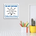 thumbnail image 2 of Square Plus Do Not Disturb Brilliant Minds At Work Door or Wall Sign | Workplace Cleaning Signage - Medium, 2 of 8