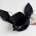 thumbnail image 6 of Dark Punk Style Denim Baseball Hat Adjustable Distressed Design Denim Cap with Metal Rings 3D Bunny Ears Streetwear Accessory, 6 of 7