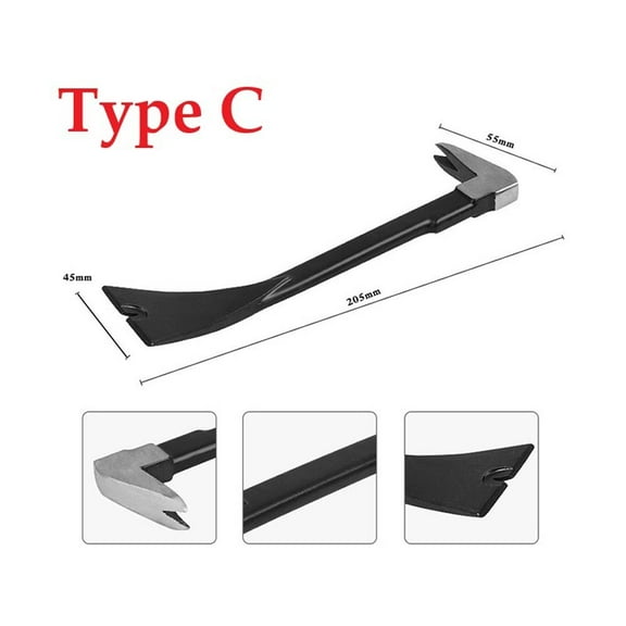 Nail Puller Paw Pry Bar Nail Remover Tool Rocking Crowbar for Home Remodeling