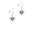 thumbnail image 2 of Silvertone Heart with Baby Feet Heart French Earrings, 2 of 4
