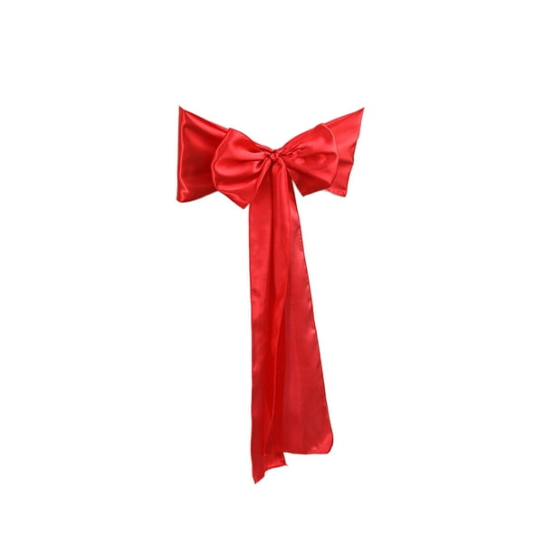 Fundas de lazo y pajarita de satén de poliéster, elegantes, con costuras de bordes reforzados, para bodas, recepciones, fiestas formales, eventos en hoteles y decoración de asientos