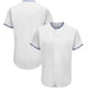 thumbnail image 4 of Camiseta de béisbol de moda en blanco, lisa, con botones, transpirable, suave, para hombres/niños, para juegos al aire libre/fiestas, talla grande, cualquier color, 4 of 5