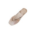 thumbnail image 2 of BRGZLK Transparent Sandwich Slippers Summer New Female Student Large Casual Fashion Letter Decorative Herringbone Slippers, 2 of 7