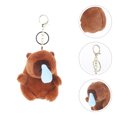thumbnail image 4 of GOOHOCHY Llavero de capibara colgante de felpa capibara colgante mochila capibara colgante de felpa adorno de llave, 4 of 8