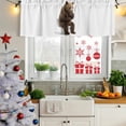 thumbnail image 5 of Funny Bears Curtain Valances for Windows, Kitchen Valance Window Treatments Panel 2 Pack, Cute Art Fun Lovely Animals on Toilets Rod Pocket Short Curtains for Bathroom Bedroom 42 x 12 Inch, 5 of 8