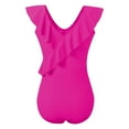 thumbnail image 4 of GYUJNB Womens One Piece Swimsuits Cute Bathing Suit Ruffle V Neck Swimwear,S, 4 of 4