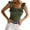 Green, variant on Womens Cute Sleeveless Tank Tops Ruffle Strap Neck Blouse Solid Color Knitted Camisole