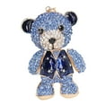 thumbnail image 4 of Rhinestones Bear Keychains, Blue Bear Keychain Dripping Process Long Bright  For Birthday For Festival For Anniversary, 4 of 8