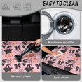 thumbnail image 5 of Bulopur Pink Halloween Cat Car Trunk Mat 29" x 39", Witch Black Cat Pumpkin Bow Print Cargo Liner, Waterproof Non-Slip Rear Cargo Mat for Women Drivers, 5 of 7