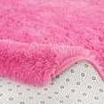 thumbnail image 2 of Junovo Round Fluffy Area Rugs For Kids Girls Princess Castle Plush Shaggy Carpet Cute Circle Nursery Rug For Kids Room Bedroom Living Room,4'x4',Hot Pink, 2 of 7