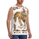 thumbnail image 2 of Fotbe Cowboy Up Vintage Wild West Men's Camiseta sin Mangas Estampada para Hombres, Playera Casual para Gimnasio, Entrenamiento, Playa-Medium, 2 of 7