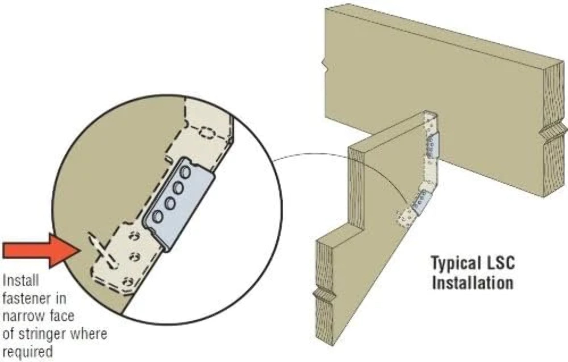 Simpson LSCZ ZMAX Gal 18-ga Adj Stringer Connector 25-per box