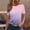 Pink, variant on Olyvenn Summer Tops for Women 2025 Crew Neck Short Sleeve Plus Size Womens Gradient T-Shirts Drssy Casual Shirts for Women Blouese Trendy Blue S