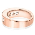 thumbnail image 2 of 14k Nautral 1.5 Ctw Diamond Mens Wedding Band Six Stone Anniversary Ring (Rose Gold Size 8), 2 of 3