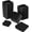 Black, variant on Bed Risers 2 Inch - Pack of 8 - Adjustable Furniture Risers 2 & 4 inch - Anti Slip Foam & Rubber Pad - Stackable Bed Lifts Risers Heavy Duty for Sofa, Bed, Table, Couch & Chair (White)