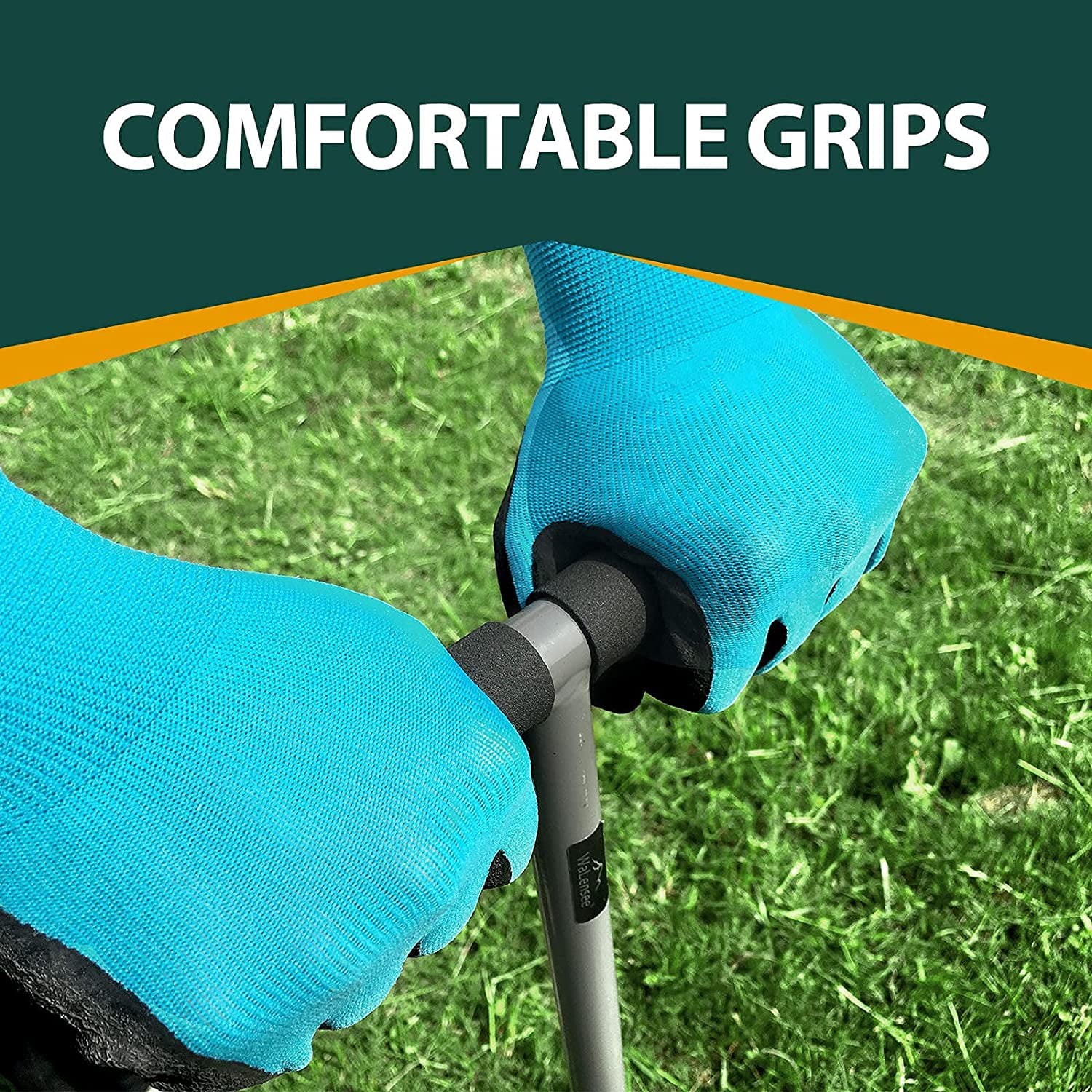 Walensee Lawn Coring Aerator for Compacted Soils, Steel Core Aerating Tool for Lawn