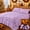 Purple, variant on Viviland Twin Size Halloween and Christmas gift Themed-Breathable & Comfortable-Fitted Sheet With Deep Pockets, Flat Sheet, And Pillowcases