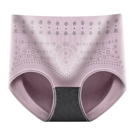 

ASEIDFNSA BottomPure Cotton Underpants Women Pure Cotton Shapewear Belly Lifting Panties Purple One Size