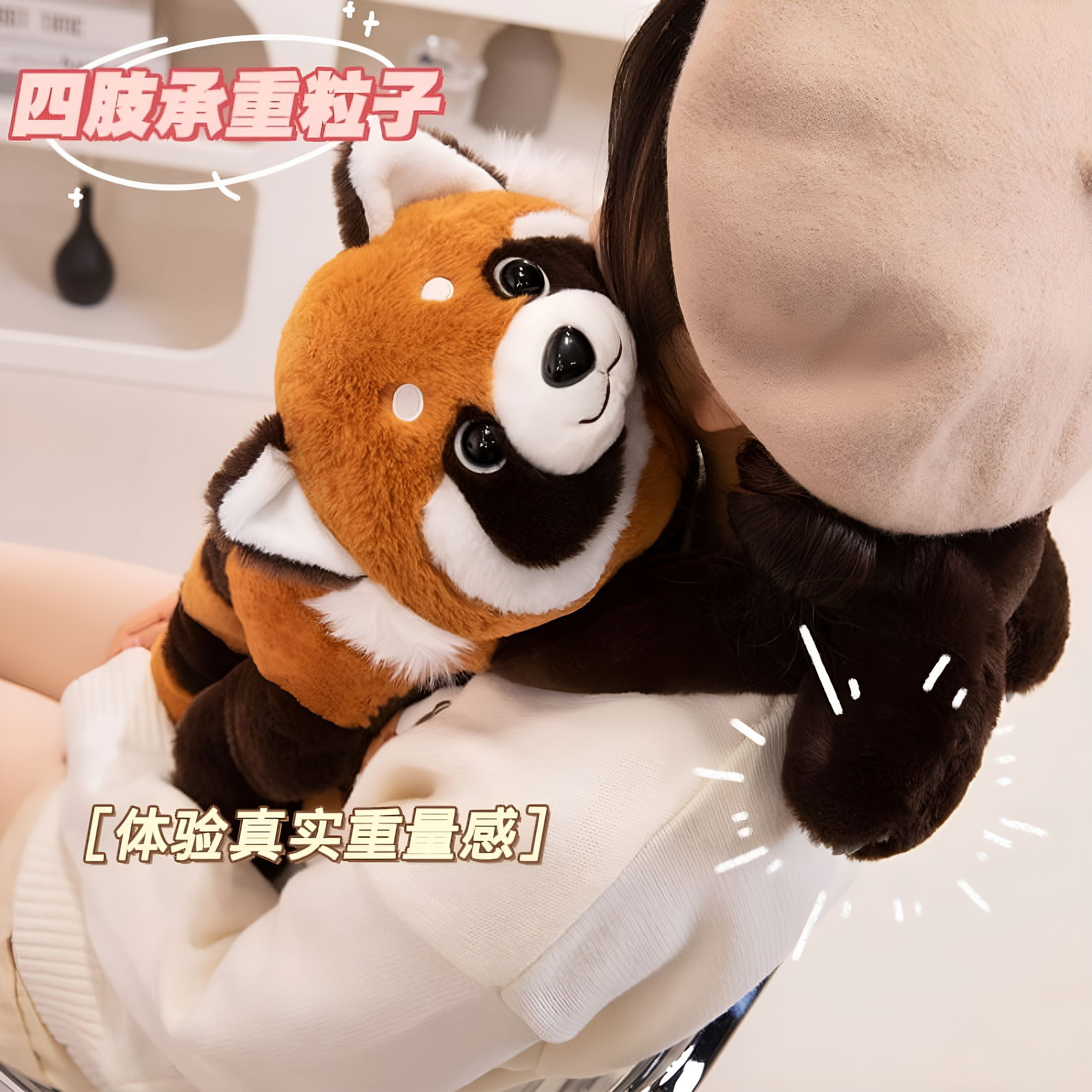 BESTSKY Long Arm Animal Weighted Stuffed Animal Soft Lazy Fluffy Plush Animal Plush Raccoon Koala Bear Giraffe Stuffed Plush Soft Pillow (Bear, 60Cm)